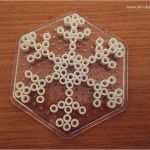 Bügelperlen Vorlagen Schneeflocke Großartig Schneeflocken Basteln Aus Bügelperlen Weihnachtsdeko