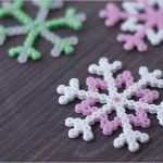 Bügelperlen Vorlagen Schneeflocke Neu Zweimalb Schneeflocken Aus Bügelperlen In Pastell