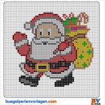 Bügelperlen Vorlagen Star Wars Gut Weihnachtsmann Bügelperlen Vorlage Perler Bead Pattern