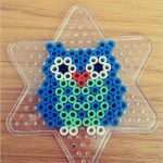 Bügelperlen Vorlagen Stern Wunderbar Bügelperlen Eule Vorlage Für Schlüsselanhänger Strickstern