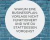 Businessplan Vertrieb Vorlage Süß Warum Eine Businessplan Vorlage Nicht Funktioniert