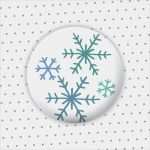 Button Vorlage 38mm Wunderbar Xmas button "schneeflocken" 38mm Das Ideendepot I Joanna