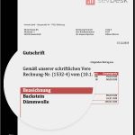 Bwa Kleinunternehmer Vorlage Erstaunlich Gutschrift Vorlage Muster Zum Gratis Download Für Word