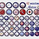 Cabochon Vorlagen Download Gut Digitale Downloads Cabochon Vorlagen 42 Maritime Motive