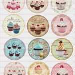 Cabochon Vorlagen Kaufen Cool 9 Bügelbilder Shabby Nostaligie Cupcake Din A4