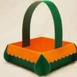 Cd Hülle Falten Vorlage Pdf Süß Crafts Anleitung Osterkorb Basteln Easter Basket