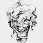 Clown Tattoo Vorlage Best Of Sketch Of Tattoo Art Clown Joker Stock