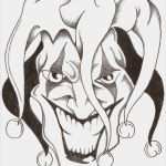 Clown Tattoo Vorlage Neu Drawn Clown Jester Pencil and In Color Drawn Clown Jester