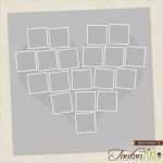 Collage Erstellen Vorlage Bewundernswert Herz Foto Collage Vorlage form 24 X 24 &amp; 11 X 11 Shop