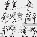 Comicfiguren Zeichnen Vorlagen Wunderbar Strichmännchen Vektorgrafiken Und Illustrationen