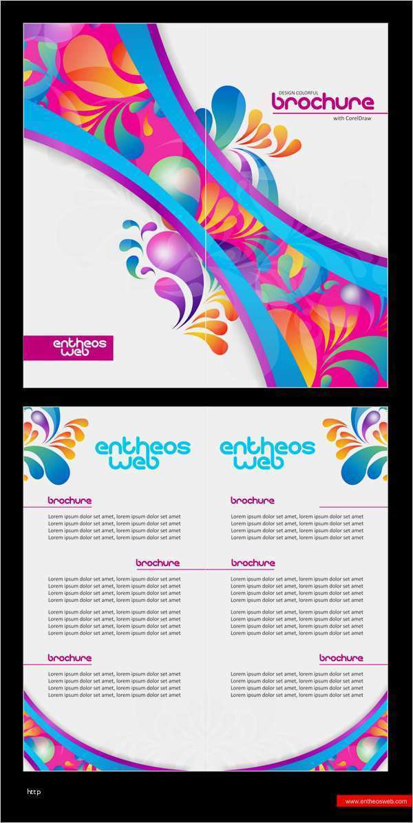 Corel Draw Vorlagen Flyer Einzigartig Colorful Brochure Design In Coreldraw