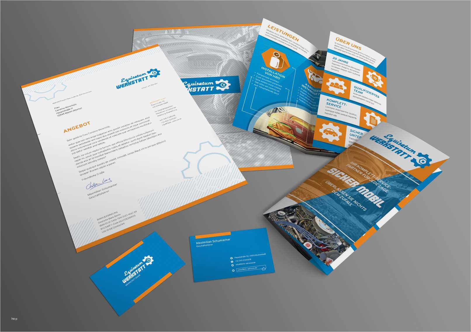 Corporate Design Vorlage Gut Corporate Design Vorlage Für Werkstatt U A Mit