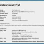 Cv Vorlage Word Erstaunlich Cv Vorlage Word Gut Curriculum Vitae Vorlage