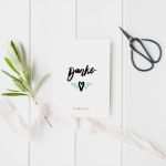 Dankeskarte Vorlage Word Erstaunlich Brush Lettering Dankeskarte – Vorlage Zum Ausdrucken Für