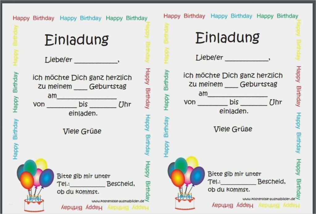 Dankesschreiben Geburtstag Vorlagen Süß Einladungskarten Geburtstag Vorlagen Einladungskarten