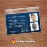 Detektiv Einladung Vorlage Schönste Detektiv Ausweis Selbst Basteln Zum Kindergeburtstag
