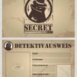 Detektivausweis Vorlage Pdf Hübsch Einen Kindergeburtstag Kann Man Nicht Planen