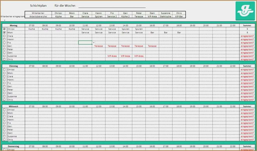Dienstplan Excel Vorlage Download Elegant 19 Inventarliste ...