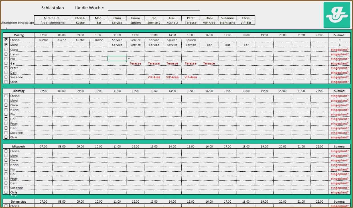 Dienstplan Excel Vorlage Download Elegant 19 Inventarliste ...