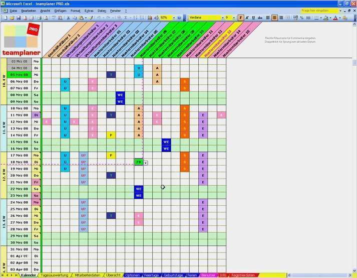 Dienstplan Monat Vorlage Wunderbar Ware4u Kategorie Büro Pims &amp; Kalender Filter Demo