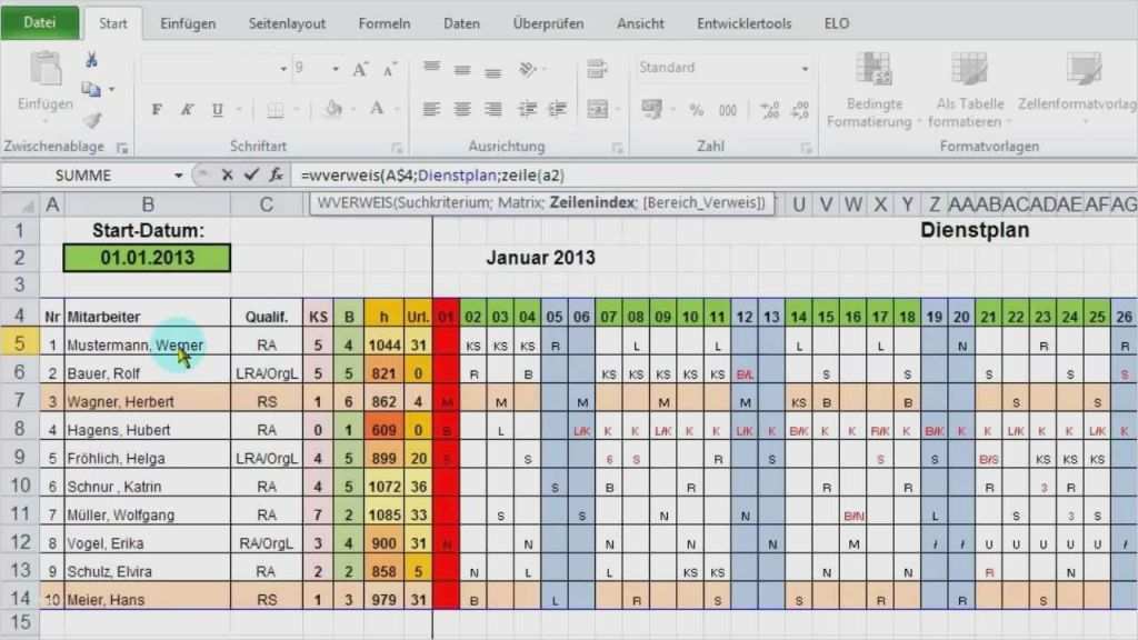 Dienstplan Vorlage Excel Fabelhaft Dienstplan Vorlage ...