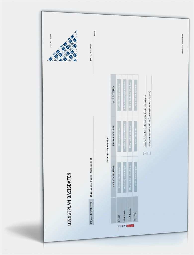 Dienstplan Vorlage Pdf Schön Dienstplan Pdf Muster Vorlage Zum Download