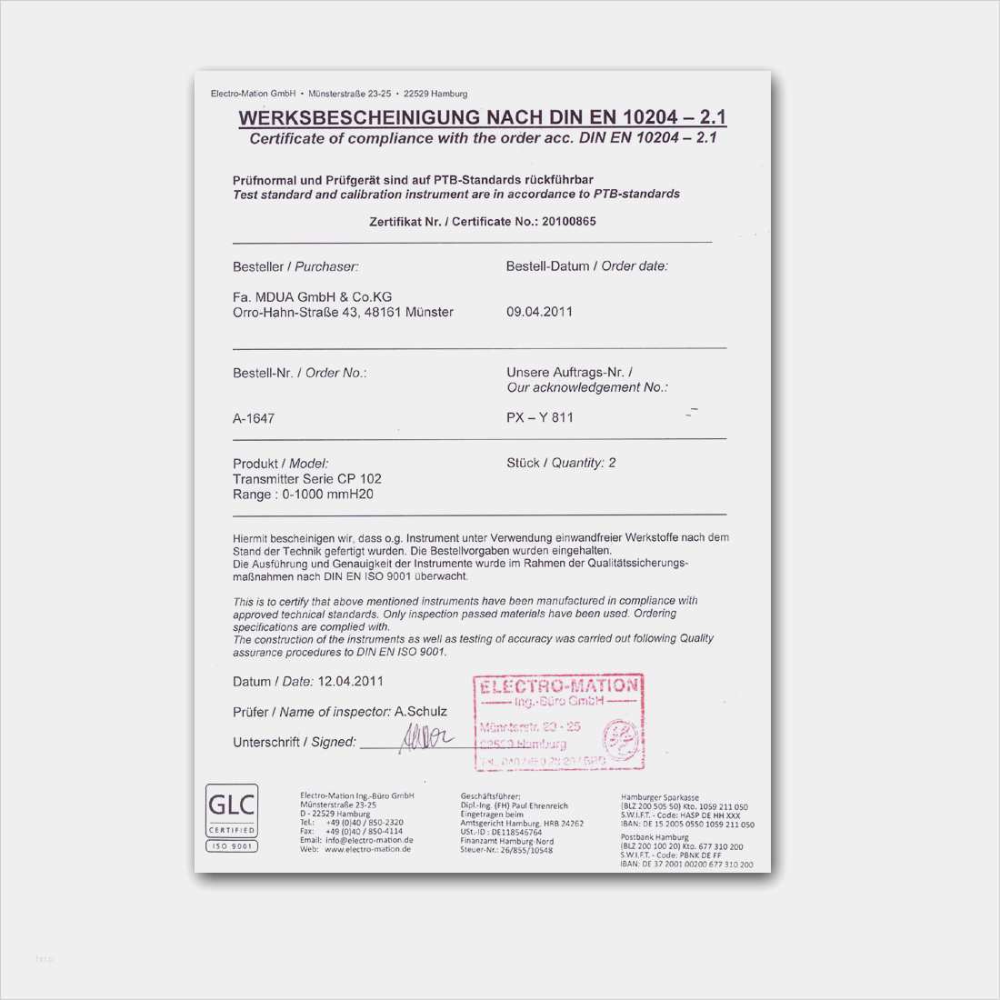 Din En 10204 Abnahmeprüfzeugnis 3.1 Vorlage Fabelhaft Alle Produkte Mit Abnahmepruefzeugnis 3 1 3 2 Nach Din En
