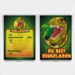 Dino Einladung Vorlage Wunderbar "dinosaurier" Einladungen Zum Geburtstag Online Bestellen