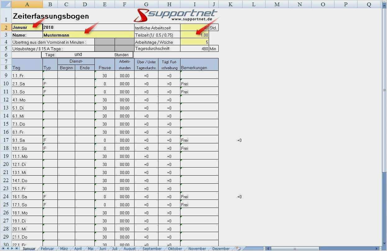 Dokumentation Vorlage Word Schön Vorlage Zur Dokumentation Der Täglichen Arbeitszeit Excel