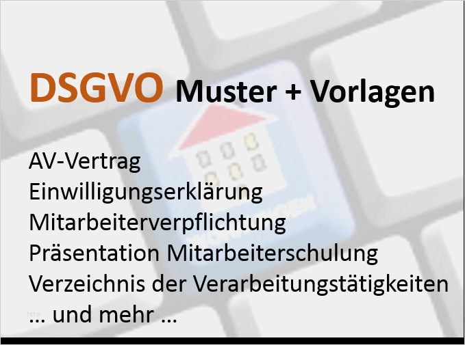 Dsgvo Vorlagen Mitarbeiter Wunderbar Datenschutzgrundverordnung Für Hausverwaltungen Produkte