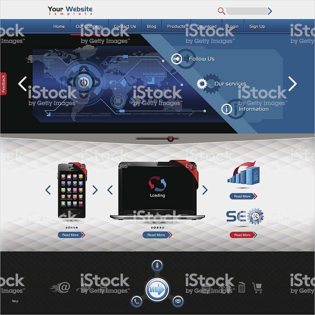 Dsgvo Website Vorlage Wunderbar Website Vorlage Für Produktpräsentation Stock Vektor Art