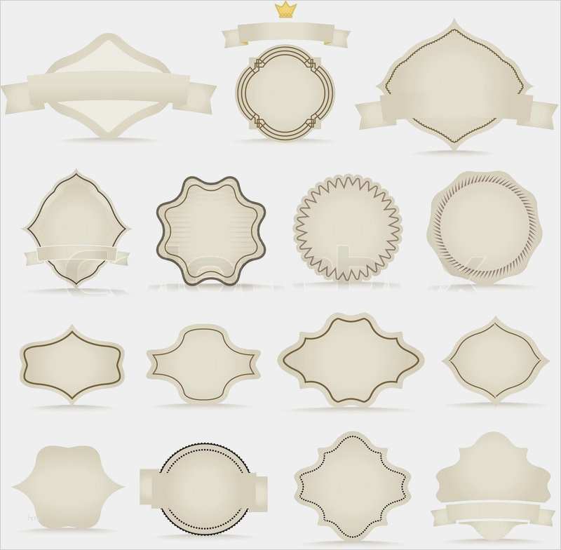 Ebay Template Vorlagen Kostenlos Wunderbar Vektor Vintage Etiketten Vorlage Fr Einen Text