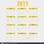 Einfache HTML Seite Vorlage Erstaunlich Druckbare Kalender 2019 Einfache Vorlage Vektor Abbildung