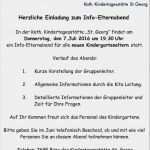 Eingewöhnungsgespräch Kindergarten Vorlage Elegant Einladung Gemütlich Einladung Elternabend Schick