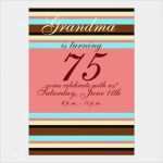 Einladung 75 Geburtstag Vorlagen Neu 75 Geburtstag Einladung 12 7 X 17 8 Cm Einladungskarte