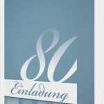 Einladung 80 Geburtstag Vorlage Beste Einladung Zum Geburtstag 80 Vorlage