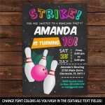 Einladung Geburtstag Bowling Vorlage Großartig Einladung Kindergeburtstag Bowling Kostenlos