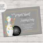 Einladung Geburtstag Bowling Vorlage Inspiration Bowling Einladung Basteln