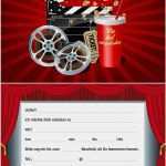 Einladung Geburtstag Kino Vorlage Kostenlos Inspiration Einladung Kindergeburtstag Kino Druckeneinladung