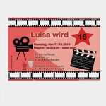 Einladung Geburtstag Kino Vorlage Kostenlos Luxus Einladung Kindergeburtstag Kino Ausdrucken Kostenlos