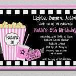 Einladung Geburtstag Kino Vorlage Kostenlos Neu Kindergeburtstag Im Kino Einladung Vorlage Einladung