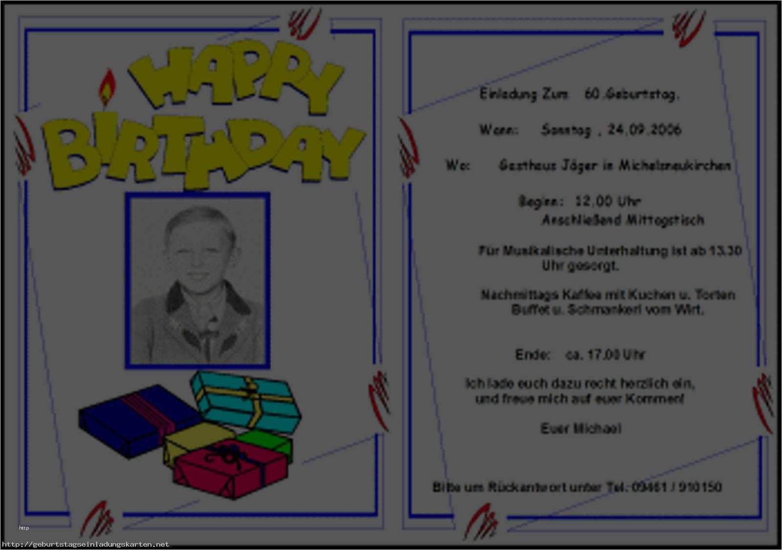 Einladung Geburtstag Vorlage Word Kostenlos Angenehm Vorlage Einladung Geburtstag