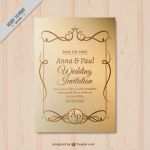 Einladung Goldene Hochzeit Vorlage Gratis Schön Goldene Hochzeit Einladung Mit ornamenten