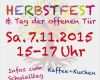Einladung Herbstfest Vorlage Fabelhaft Einladung Zum Herbstfest Und Tag Der Offenen Tür Am 7