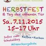 Einladung Herbstfest Vorlage Fabelhaft Einladung Zum Herbstfest Und Tag Der Offenen Tür Am 7