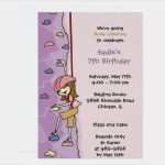 Einladung Kindergeburtstag Klettern Vorlage Kostenlos Einzigartig Rock Climbing Invitation Brunette Card