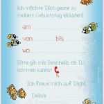 Einladung Kindergeburtstag Vorlage Gratis Einzigartig Einladungen Zum Kindergeburtstag "unter Dem Meer" Emufarm