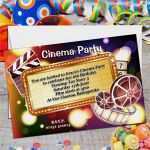 Einladung Kino Vorlage Hübsch Einladung Kindergeburtstag Kino Kostenlos
