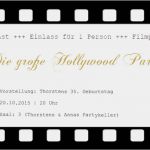Einladung Kinokarte Vorlage Wunderbar Motto Hollywood Tipps Für Eine Unvergessliche