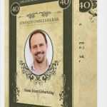 Einladung Klappkarte Vorlage Genial 40 Geburtstag Vorlage Für Einladung